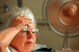 heat stroke elderly woman